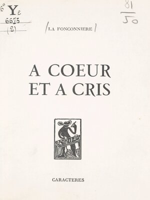 cover image of À cœur et à cris